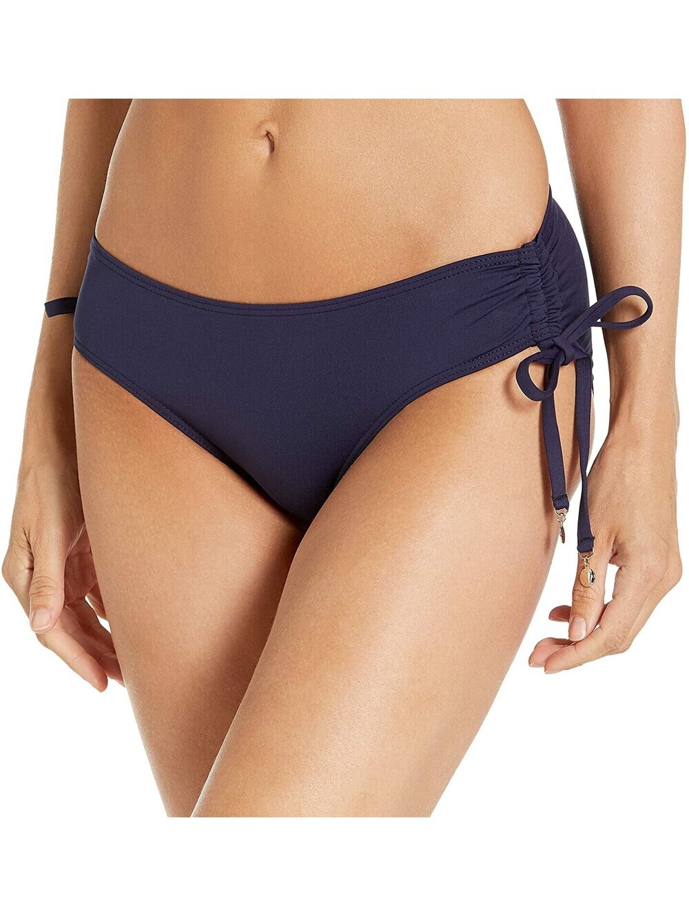 Anne Cole Womens Ruched-Side Bikini Bottoms Size L